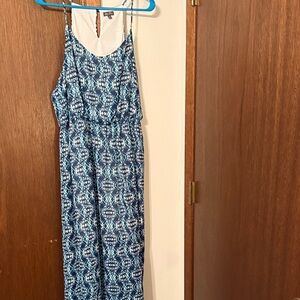 Lily Rose Blue and White Kids One Piece